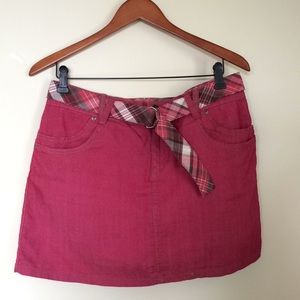 Sonoma pink skorts w/belt